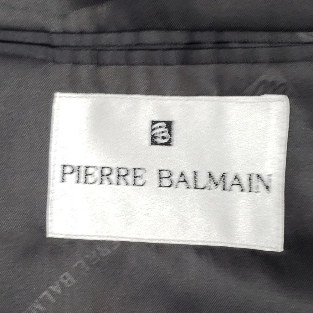 Pierre Balmain Blazer Mens 46 Reg Gray Pinstripe Suit Jacket Luxury Sport Coat